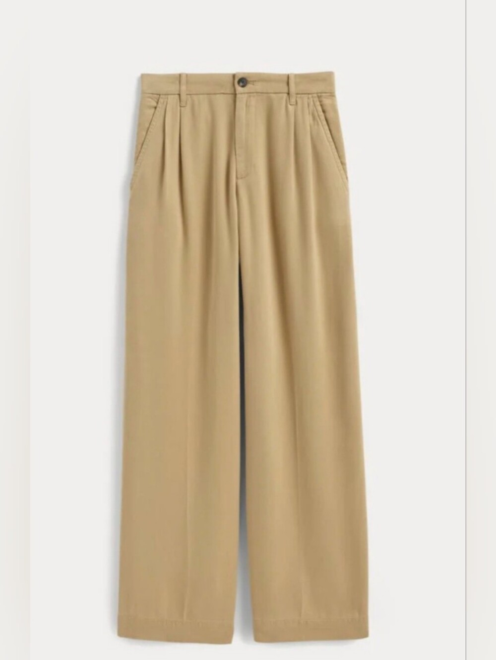 Everlane The Trouser in Buttersoft Sz 0 In Classic Khaki